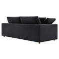 thumbnail image 4 of Modular Sofa Couch, Black, Fabric, Living Kitchen Cafe Bistro Hospitality Restaurant, Modern Contemporary HB33512, 4 of 8
