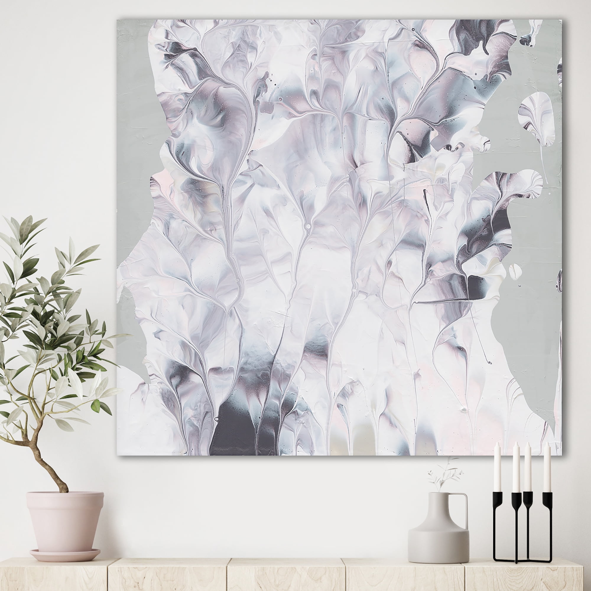 Designart 'Light and Shadow II' Modern Farmhouse Canvas Artwork