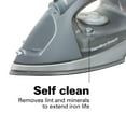 thumbnail image 4 of Hamilton Beach Clothing Iron, Steam Iron for Clothes with Stainless Steel Soleplate and Retractable Cord, 4 of 8