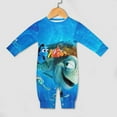 thumbnail image 4 of Finding Nemo Baby Romper Jumpsuits, Long Sleeve Footless One-Piece Outfits for Boys Girls, 4 of 8