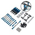 thumbnail image 1 of Kit de Metal de repuesto 1:16 RC, barra de tracción de dirección del eje delantero, amortiguador, montaje de choque para WPL C24, accesorios de bricol Azul, 1 of 8
