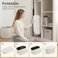 thumbnail image 4 of Gianna 43 Inch Ottoman with Storage, Folding Foot Rest for Living Room & Bedroom, Versatile Home Bench, White, 4 of 7