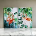 thumbnail image 4 of 32 x 48 Set of 2 Framed Wall Art, Botanical Flamingo Print, Green, White, 4 of 6