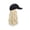 White, variant on Long Wavy Synthetic Hair Hat Attached Baseball Cap Adjustable Size; Daily Wear and Outdoor Activities