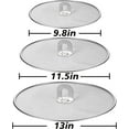 thumbnail image 7 of Stainless Steel Frying Pan Splatter Guard, Splatter Screen Splash, Splash With Folding Handle Guard for Cooking Splatter Guard Pan Cover Protector for Kitchen Pots Mesh Lid 29cm/11.41", 7 of 7