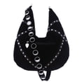 thumbnail image 3 of Restyle Gothic Black Velvet Moon Child Hobo Bag, 3 of 6