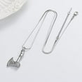 thumbnail image 4 of Nordic Viking Axe Cremation Jewelry Battle Axe Pendant Necklace Jewelry Norse Axe/Axe of Perun Necklace Viking Jewelry Memorial Pendant Urn Necklace for Loved One Ashes Holder, 4 of 7