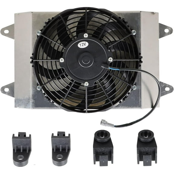 OTTULUR Radiator Cooling Fan Assembly Replacement for Yamaha Viking 700 YXM700 2014-2019 1XD-E2405-00-00
