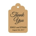 thumbnail image 1 of 100 Pcs Pendentifs Personnalisés Tags Cadeau de Mariage Personnalisé Merci Tags, 1 of 1