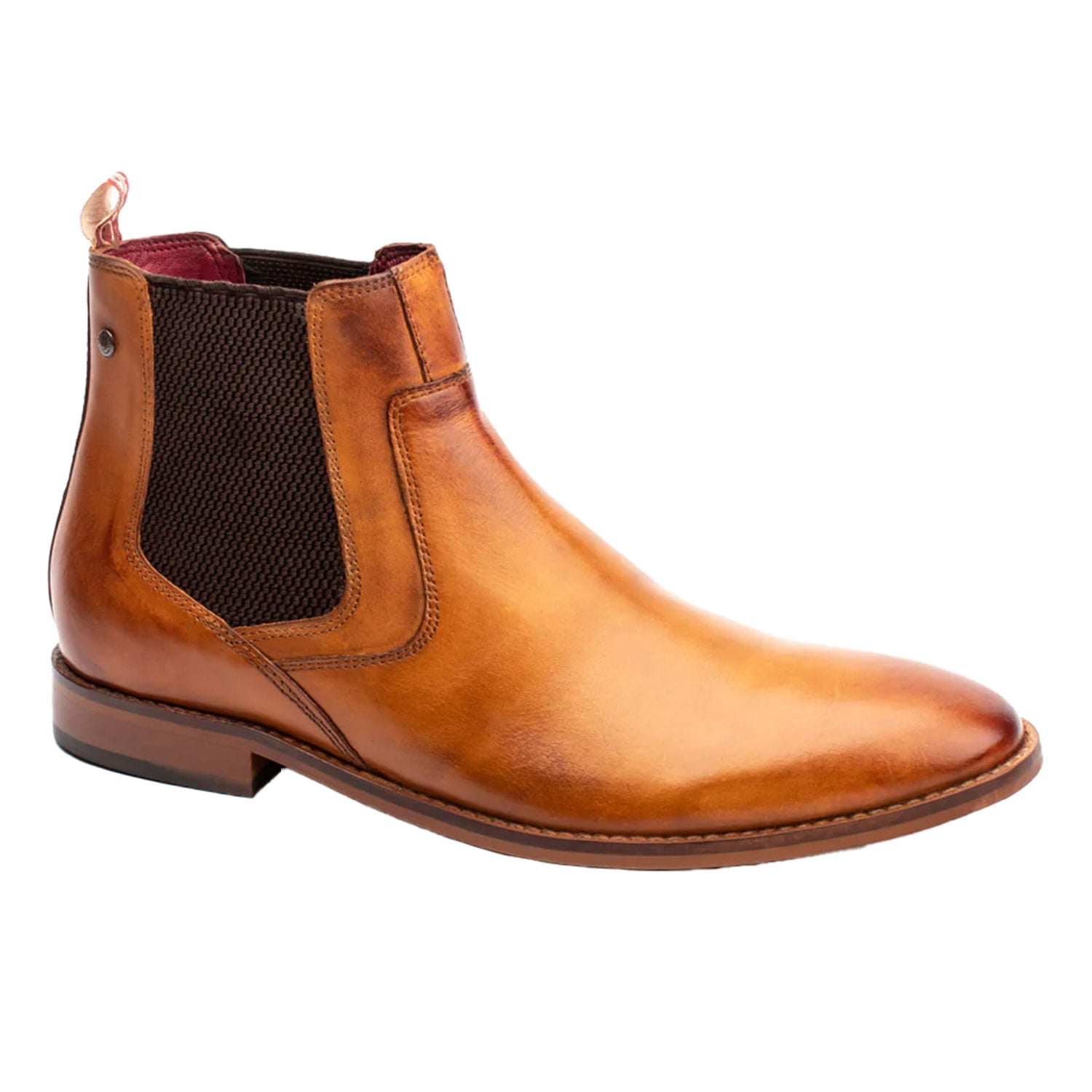 Madden NYC Men\'s Faux Suede Mistery Gray Chelsea Boots with Tan Sole Slip On 661c5654-bfb0-4d55-a7e3-  main image 4