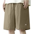 thumbnail image 5 of ZRGHAOYLQ Solid Color Cargo Shorts Men Big and Tall Plus Size Shorts Lounge Athletic Short Pants Outdoor Camping Cargo Shorts, 5 of 6