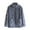 Blue, variant on Women's Flannel Sleepwear Coat Winter Thicken Jacket Nightwear Loose Loungewear Homewear