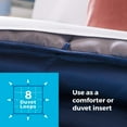 thumbnail image 4 of Inserto de edredón y edredón Linenspa reversible King Navy, 4 of 6