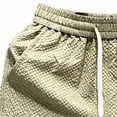 thumbnail image 5 of Biker Shorts Men Summer Thin Casual Loose Men's Shorts Solid Color Five Quarter Shorts Quickdrying Men's Sports Shorts Green L, 5 of 5