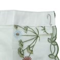 thumbnail image 3 of Cortinas bordadas de mariposa que levantan de la gasa de del decoración para hogar - Blanco Macarena Cortina romana bordada, 3 of 8