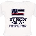 thumbnail image 4 of Inktastic Fireman Daddy is a Firefighter Boys or Girls Long Sleeve Baby Bodysuit, 4 of 5
