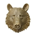 thumbnail image 4 of Esquirla Polyresin Animal Head Wall Statue Plaque Wall Mounted Decorative Wall Ornament Wall Figurine for Farmhouse Decor Multipurpose Bear, 4 of 8