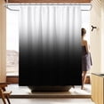 thumbnail image 4 of Black Bathroom Sets with Shower Curtain and Rugs Waterproof Shower Curtain Sets 1 Piece and Soft Bathroom Rugs Sets 3 Piece for  Bathroom Decor Set, 4 of 14