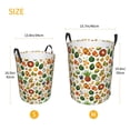 thumbnail image 4 of Uemuo Lemon Fruits Vegetables Pattern Circular Laundry Hamper Basket with handles,Collapsible laundry basket,Large capacity laundry hamper,Laundry Organizer-Small, 4 of 8