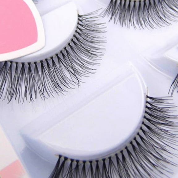 Grofry False Eyelash Set 5 Pairs Natural Sparse Cross Eye Lashes Extension Makeup Long False Eyelashes