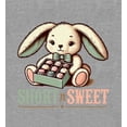 thumbnail image 5 of Short N Sweet Boy's Heather Gray Long Sleeve Hoodie-Medium, 5 of 6