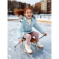 thumbnail image 4 of Wantdo Girls' Coat Warm Winter Jacket Waterproof Puffer Lined Outerwear Jacket Light Blue 14/16, 4 of 10