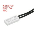 thumbnail image 2 of Uxcell Thermostat 95℃ N.C 5A Plastic Bimetal Temperature Control Switch Controller 2 count, 2 of 5