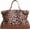 Leopard-brown, variant on Punk Motorcycle Style Rivet Studded PU Leather Women Handbags Ladies Top Handle Satchel Large Tote Bag Crossbody Bags