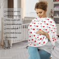 thumbnail image 4 of Haiem Heartbeat Symbol Baby Nursing Cover & Nursing Poncho - Multi Use Cover for Baby Car Seat Canopy, Stroller Cover, 360°Full Privacy Breastfeeding Coverage, 4 of 9