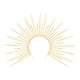 thumbnail image 1 of Diadema de sol con halo de Halloween, diadema, tocado decorativo portátil, tocado de sol Oro, 1 of 9