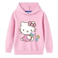 thumbnail image 2 of Hello Kitty-Sudadera con capucha de algodón para niñas, suéter con estampado bonito, jersey para bebé, Top, jersey para niños, ropa deportiva de ocio para niños, 2 of 5