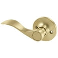 thumbnail image 5 of Bowery Hill Contemporary Reversible Brass Door Handle in Gold, 5 of 6
