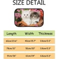 thumbnail image 7 of GZHJMY Bathroom Rugs Mats Non-Slip, Soft Microfiber Absorbent Bath Mats for Shower Bathtubs, Cute Cats in Garden Indoor Entrance Door Mats Bedroom Laundry 36”x24” Carpet Runner, 7 of 7