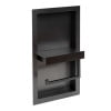 thumbnail image 5 of ALFI brand ABTPNP88-BB Brushed Black PVD Stainless Steel Recessed Toilet Paper Holder Niche, 5 of 8
