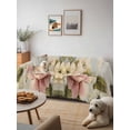 thumbnail image 6 of Farmhouse Pink Floral Sofa Covers for 2-3 Cushion Couch L-Shaped Sectional, Spring Vintage Botanical Flowers Washable Sofa Covers Slipcover for Living Room Furniture, Couch Cover Blanket 71"x134", 6 of 9