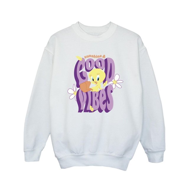 Looney Tunes Filles Tweeday Sweat Sunshine & Good Vibes