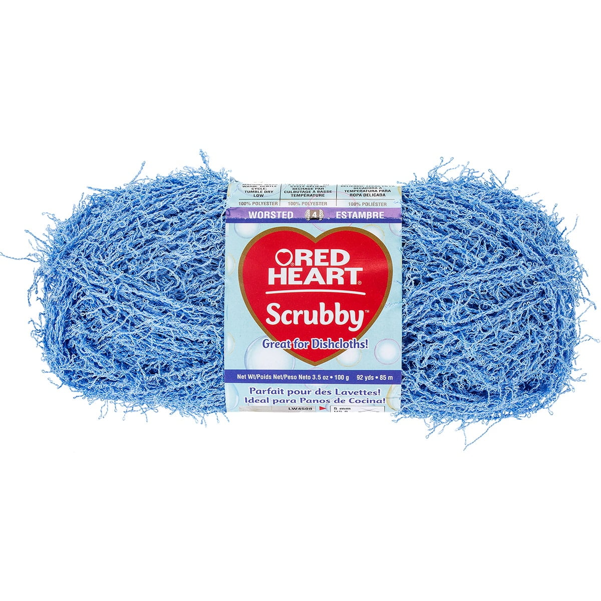 Red Heart Scrubby Yarn for Dishcloths, Destash Polyester Worsted Kitchen  Yarn, Multiple Colors Available, Gift for Crafts Crochet Knit 