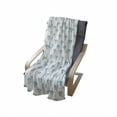 thumbnail image 3 of Turquoise Blue Soft Flannel Fleece Throw Blanket, Pattern of Diamond Motif with Geometric Elements, Cozy Plush for Indoor and Outdoor Use, 60" x 80", Turquoise Baby Blue, by Ambesonne, 3 of 5