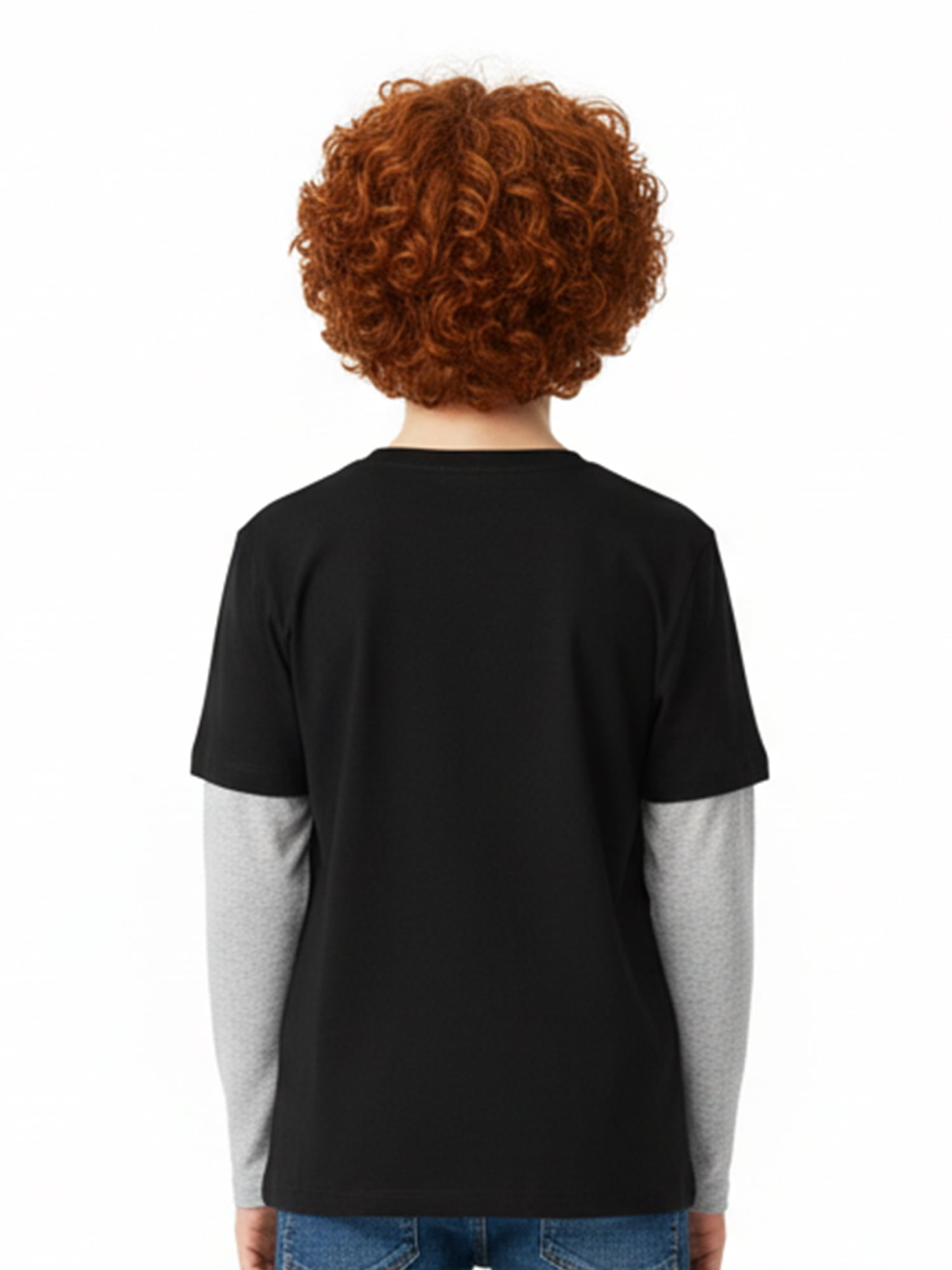 Sonic the Hedgehog, Boys' Graphic Waffle Knit Long Sleeve 2Fer, Sizes 4-18