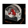 thumbnail image 2 of Uxcell Flow Indicator, Acrylic Water Cooling Monitoring Red Semicircle G1/4 for PC Water Cooling System, 2 of 5