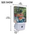 thumbnail image 4 of Yayeee LED Plug in Night Light for The Home with Auto Dusk to Dawn Light Sensors, 2 Pack, Art Goldfish Bowl, 4 of 6