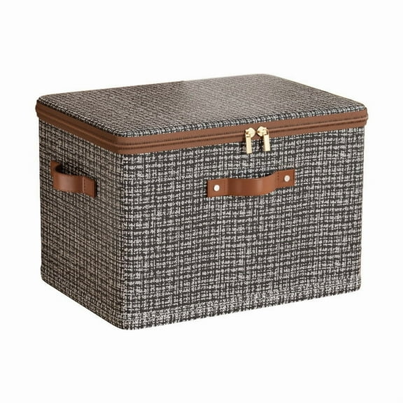 Storage Cubes with Lid Fabric Storage Bins Boxes Closet Organizer Container Decorative Foldable Washable Shelf Cloth Baske