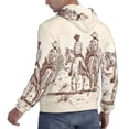 thumbnail image 6 of Cauagu Cowboys Riding Horses for Men's Pullover Hooded Sweatshirt Athletic Casual Hoodie Aautumn Hoodie Sweatshirt for Men Pullover Casual Hooded Sweatshirt-4X-Large, 6 of 7