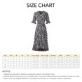 thumbnail image 1 of Vestido Con Dobladillo Con Volantes Y Abertura Lateral, Vestido Cruzado Con Cuello En V Y Estampado Floral Fluido Para Las Fiestas ANGGREK Otros, 1 of 4