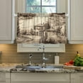thumbnail image 4 of Coolnut Retro Farmhouse Half Window Tier Curtains 24 Inch Blackout Thermal Insulating Kitchen Linen Tier Curtains for Kitchen, Bathroom, Cafe Home Decor, 4 of 7