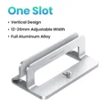 thumbnail image 1 of Vertical Laptop Stand For MacBook Pro Aluminum Portable Notebook Stand Laptop Support MacBook Air Pro Tablet Phone Stand Metal One Slot, 1 of 6