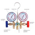 thumbnail image 2 of Manómetro de Aire Acondicionado con Manguera y Gancho, Manómetro de Diagnóstico de 3 Vías para Freón (R12, R22, R404A y R134a)., 2 of 5