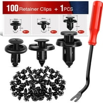 Nilight 100PCS Car Retainer Clips 7mm 8mm 10mm Nylon Push Type Retainer Clips,Bumper Fastener Rivet Clips for Subaru 90914-0007, 90913-0067,90914-0051,1PC Bonus Fastener Remover