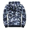 thumbnail image 3 of LEEYNEER Men‘s Hooded Winter Coat Thicken Sherpa Lined Camo Hoodies Parka Jacket Full Zip Warm Jacket, 3 of 4