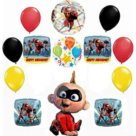 Incredibles Birthday Party Supplies Jack Jack Balloon Bouquet Decorations